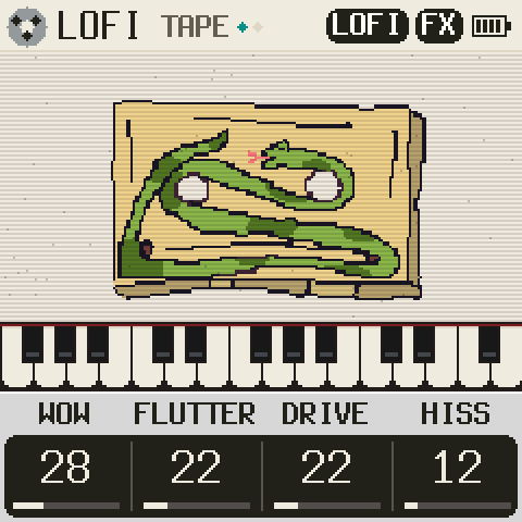 The FM-1's screen on the LOFI page